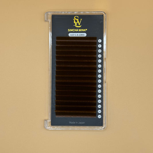 LUXE PRO - EASY FAN LASHES -  C CURL - HONEY