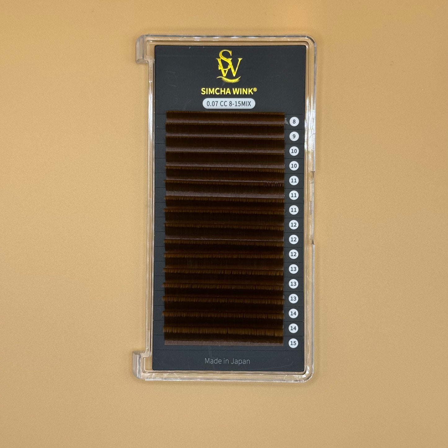 LUXE PRO - EASY FAN LASHES -  CC CURL - HONEY