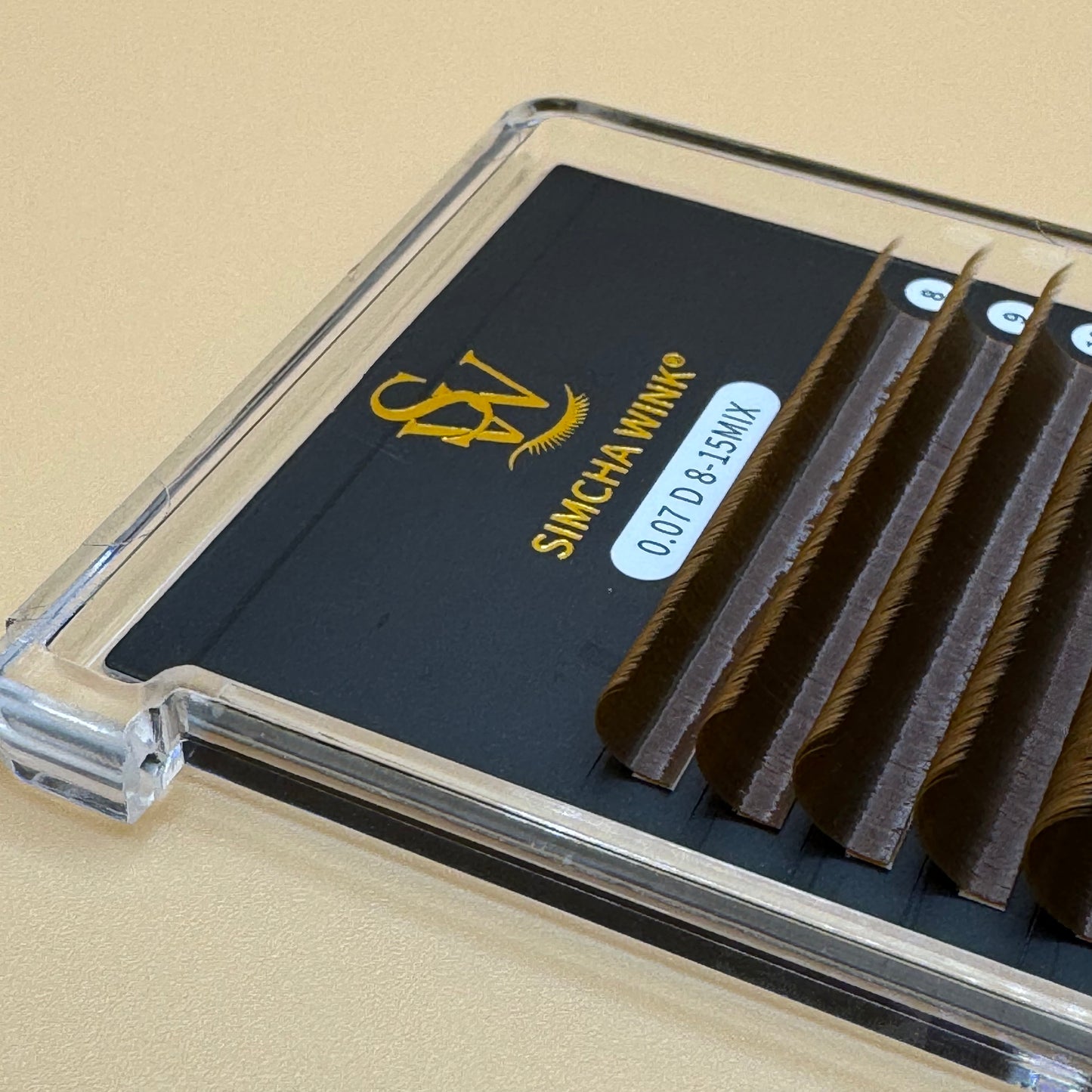 LUXE PRO - EASY FAN LASHES -  D CURL - HONEY