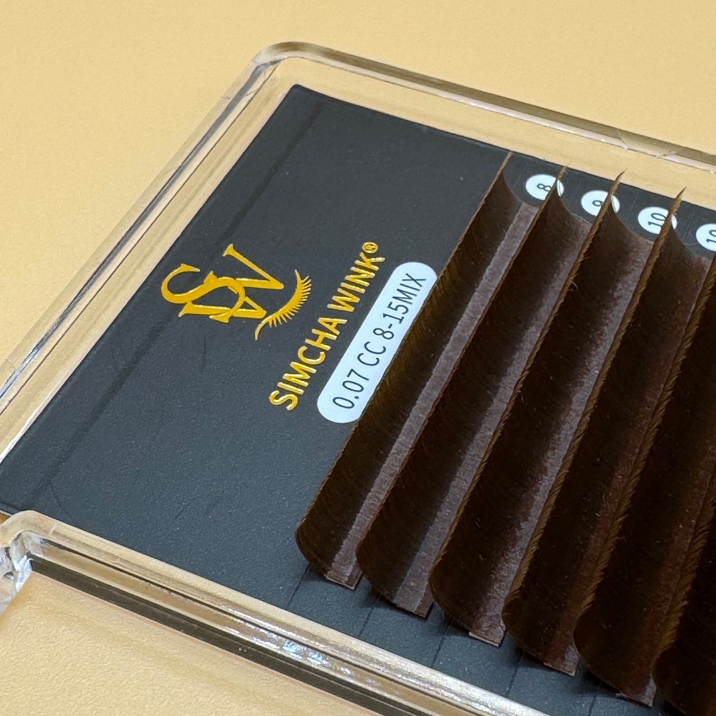 LUXE PRO - EASY FAN LASHES -  CC CURL - CARAMEL