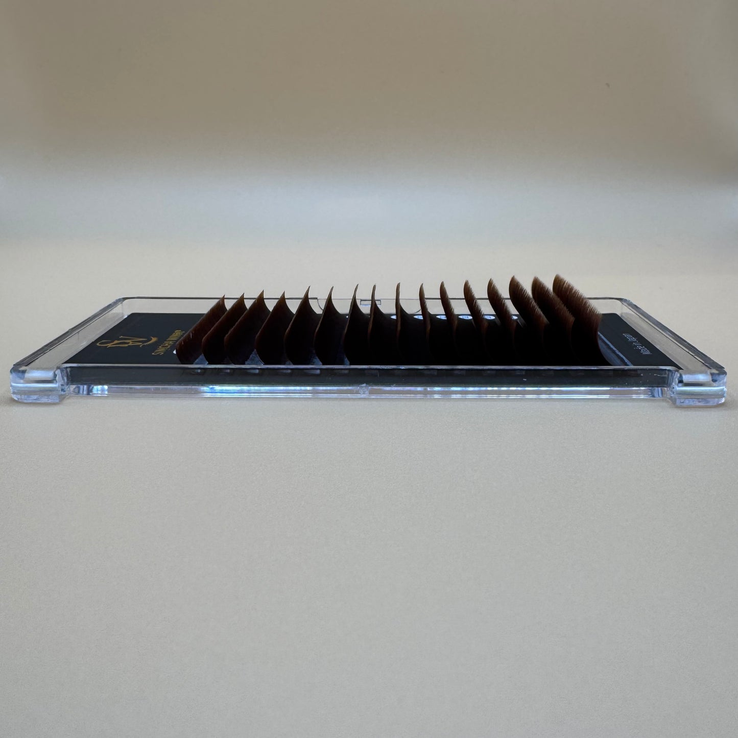 LUXE PRO - EASY FAN LASHES -  C CURL - RED OAK