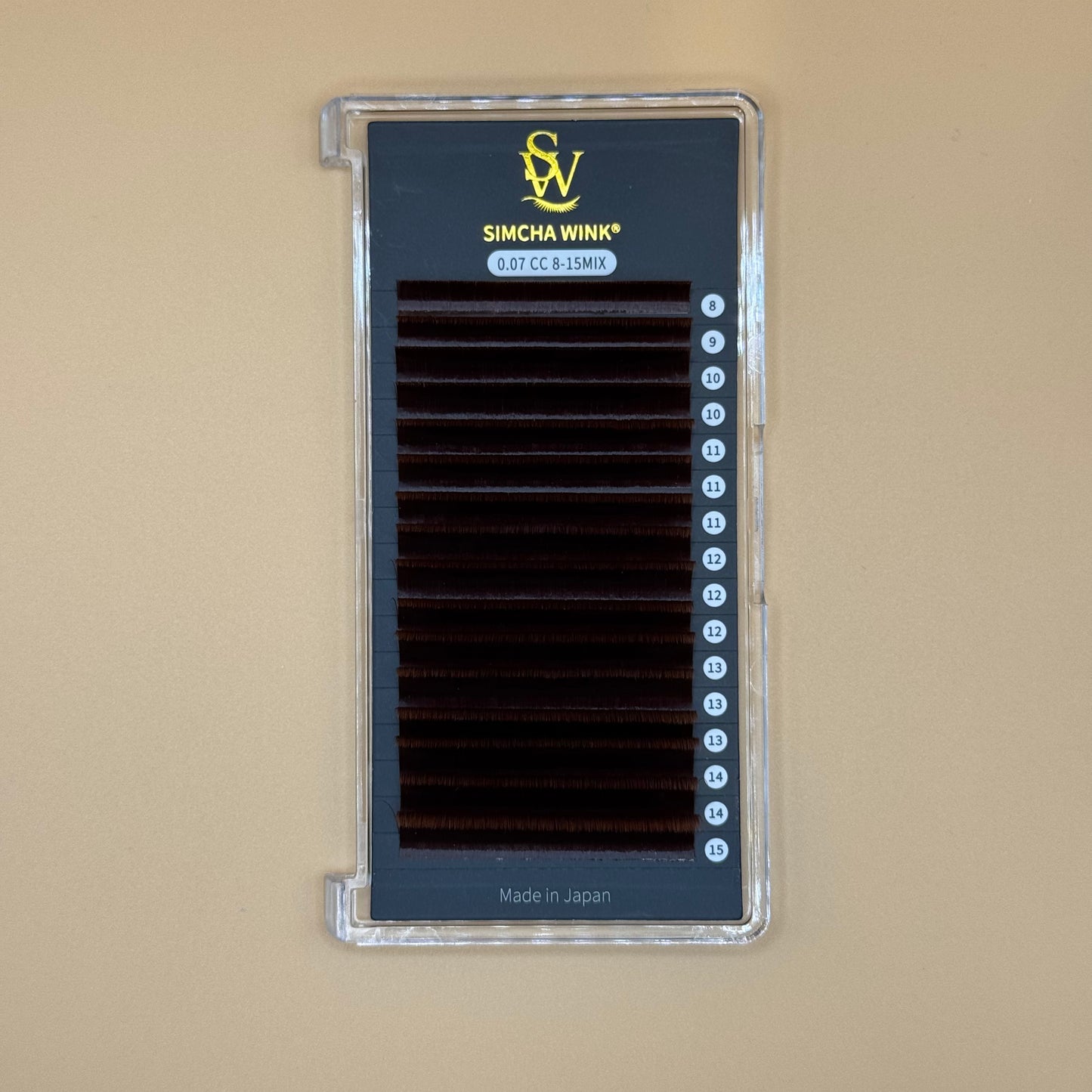 LUXE PRO - EASY FAN LASHES -  CC CURL - RED OAK