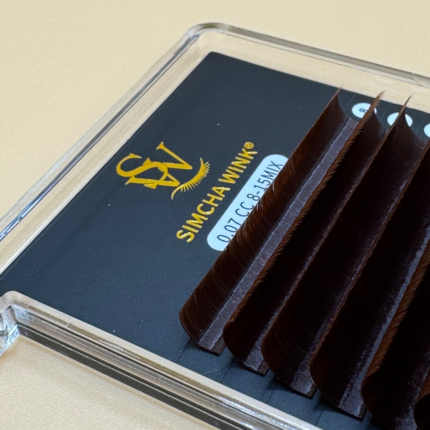 LUXE PRO - EASY FAN LASHES -  CC CURL - RED OAK