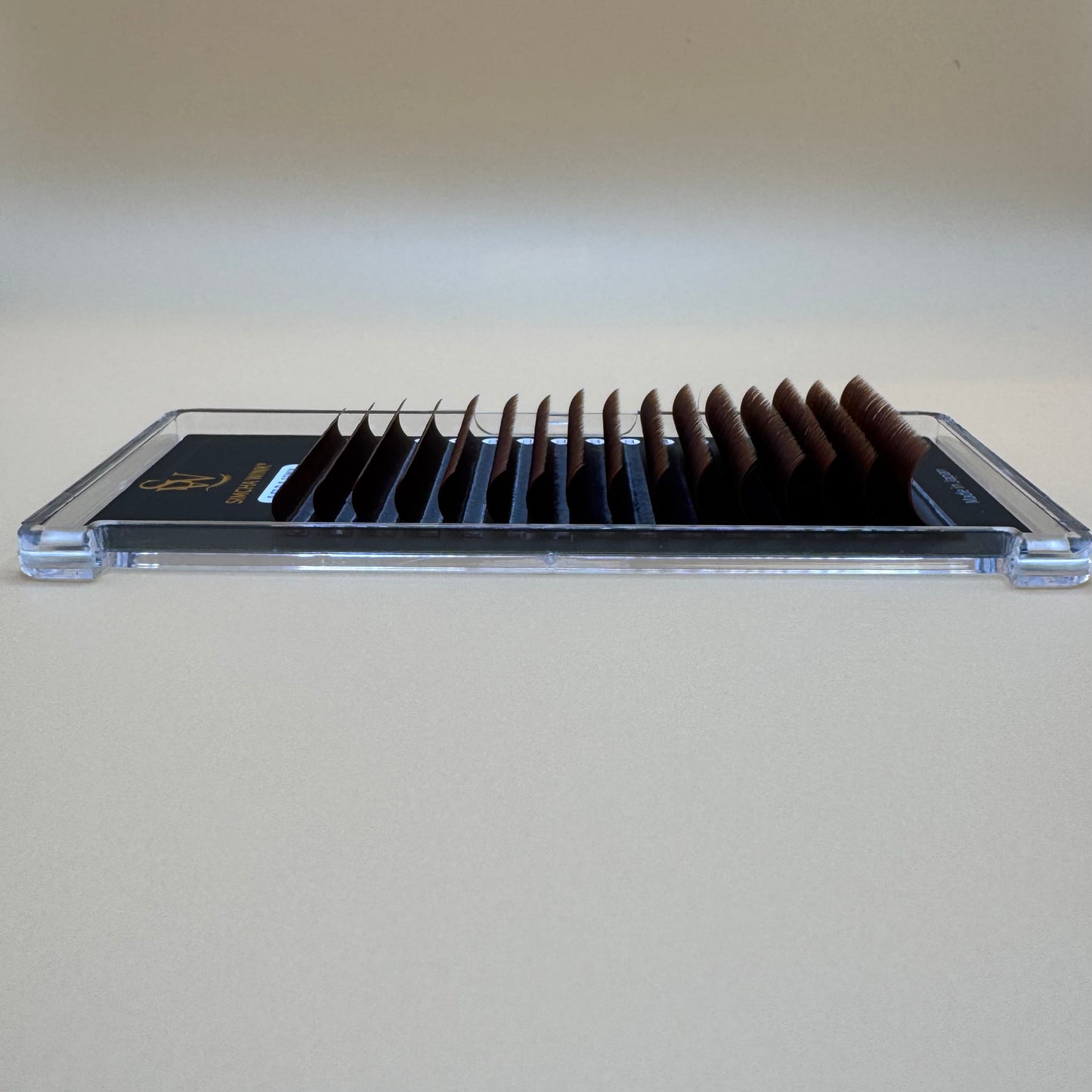 LUXE PRO - EASY FAN LASHES -  D CURL - RED OAK