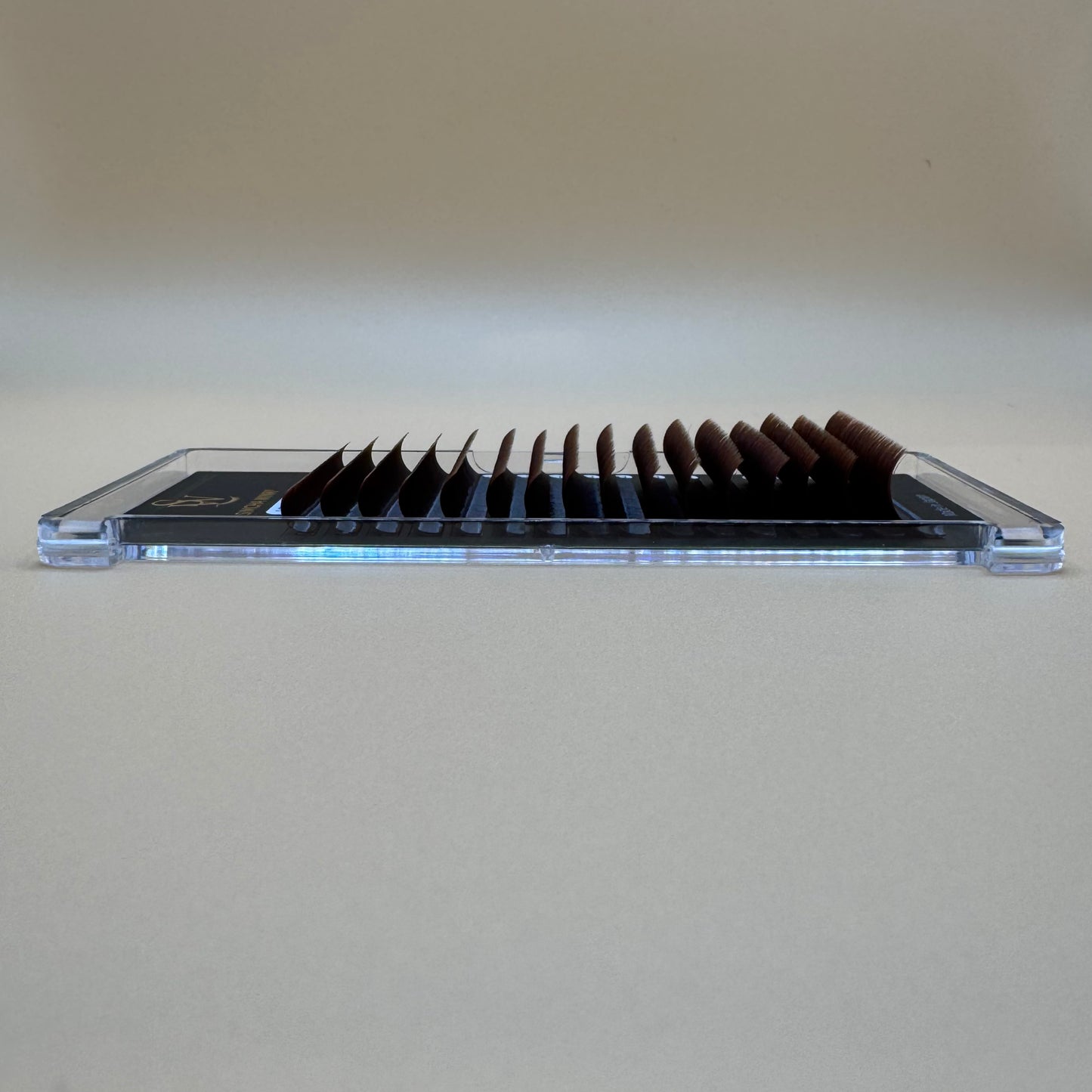 LUXE PRO - EASY FAN LASHES -  D CURL - RED OAK
