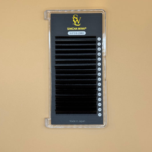 LUXE PRO - EASY FAN LASHES -  D CURL - ESPRESSO