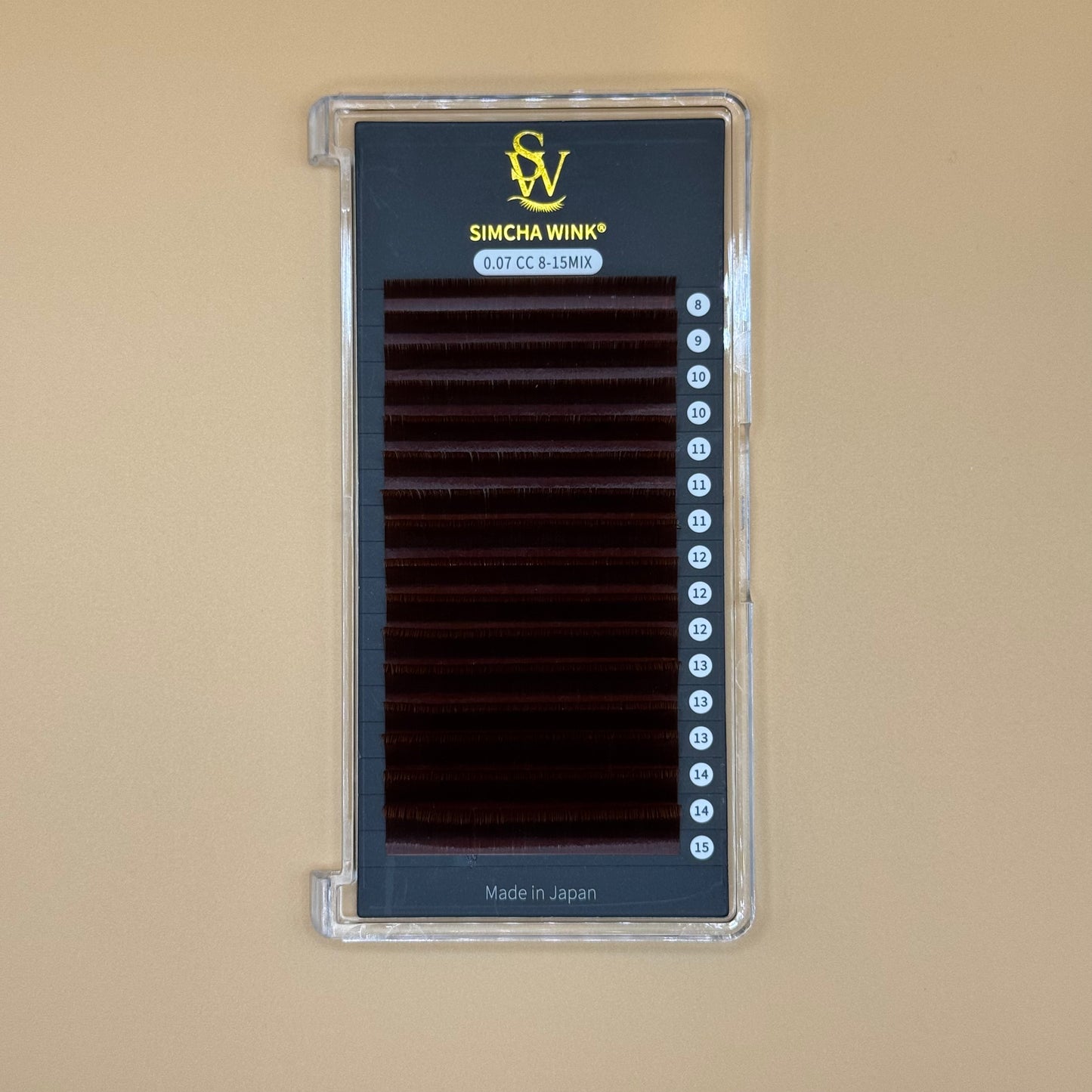 LUXE PRO - VOLUME LASHES -  CC CURL - RED OAK
