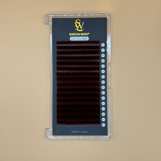LUXE PRO - VOLUME LASHES -  CC CURL - RED OAK